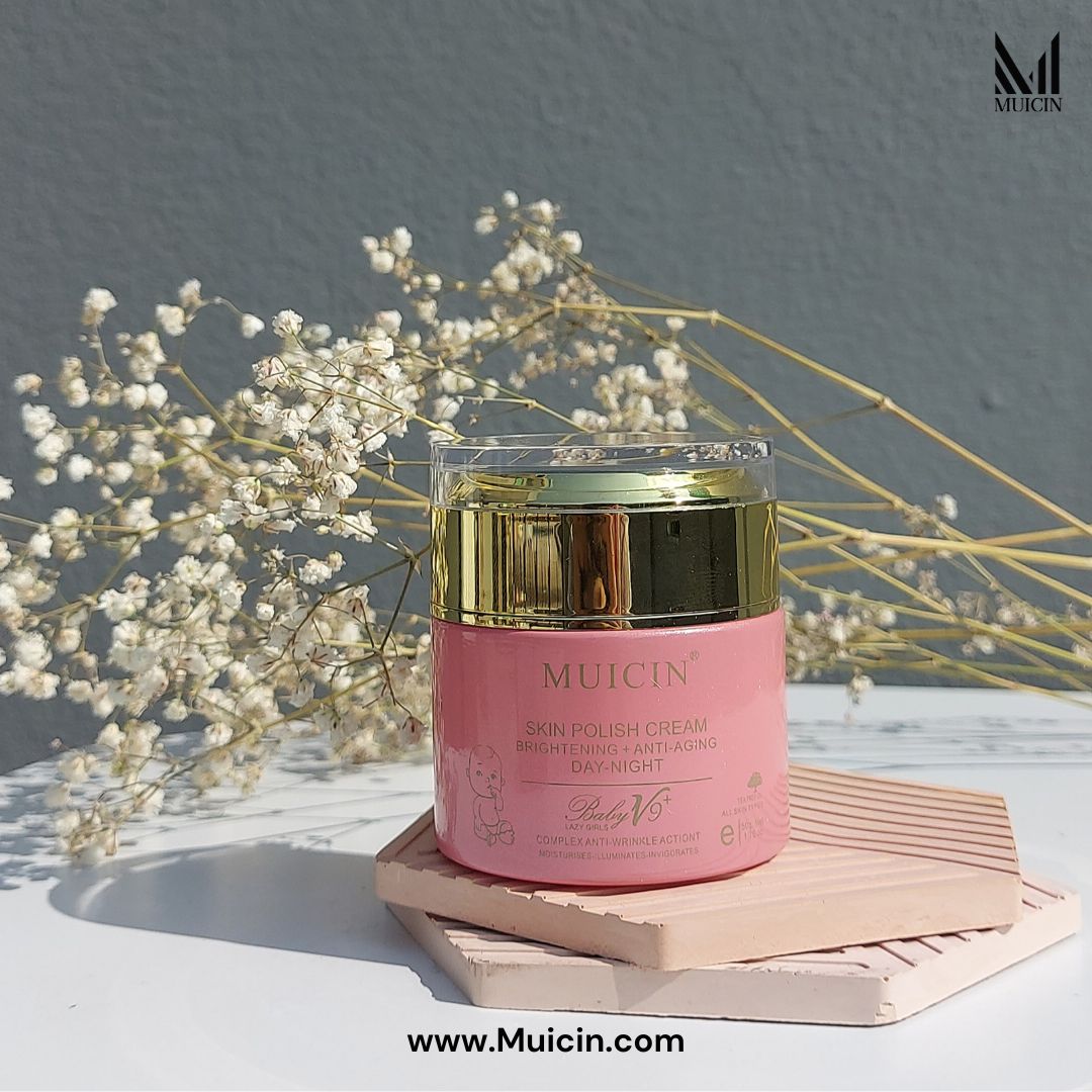 MUICIN - Baby V9 Jar Lazy Girl’s Skin Polish Cream - 50g Best Price in Pakistan