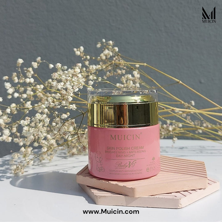 MUICIN - Baby V9 Jar Lazy Girl’s Skin Polish Cream - 50g Best Price in Pakistan