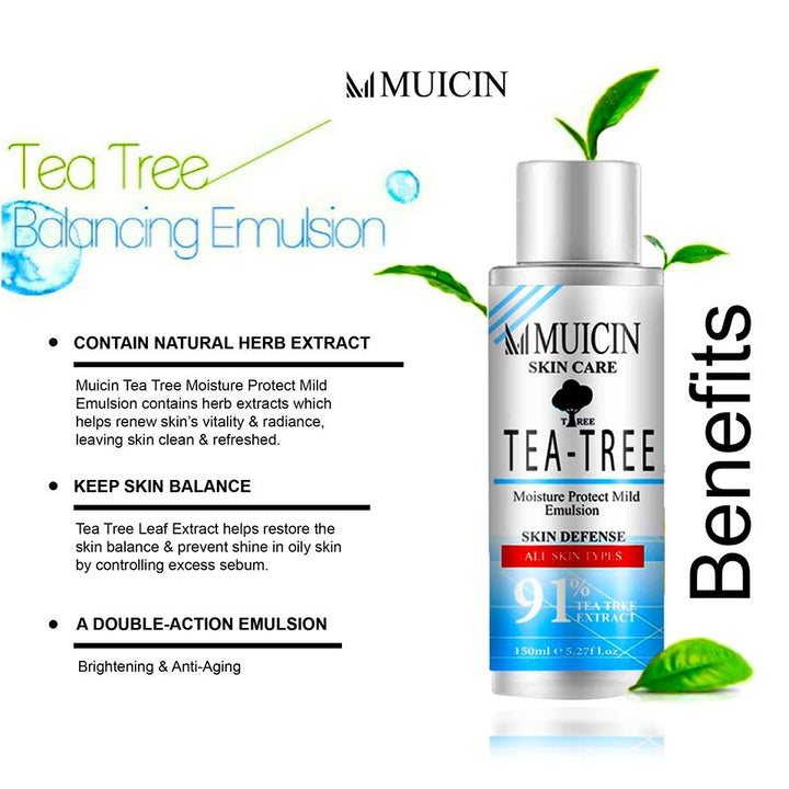 MUICIN - Tea Tree Moisture Protect Mild Emulsion - 150ml Best Price in Pakistan