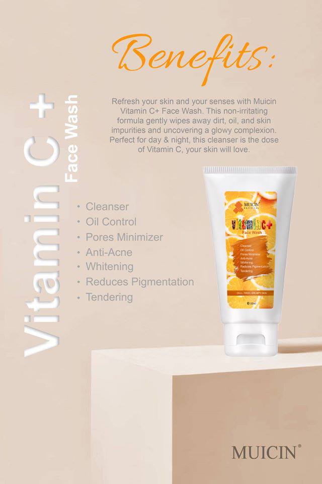 MUICIN - Vitamin C Plus Face Wash Best Price in Pakistan