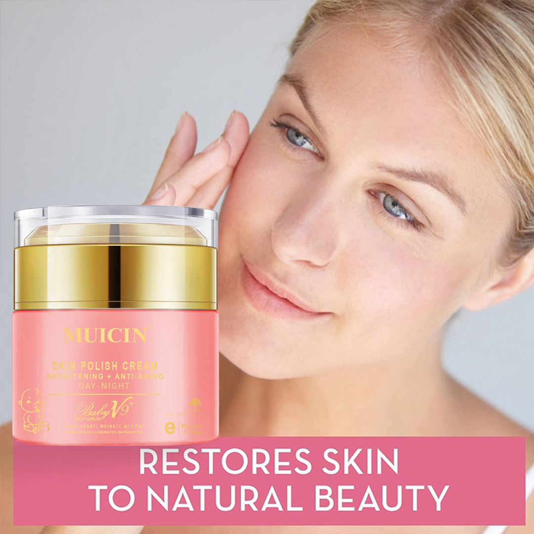MUICIN - Baby V9 Jar Lazy Girl’s Skin Polish Cream - 50g Best Price in Pakistan