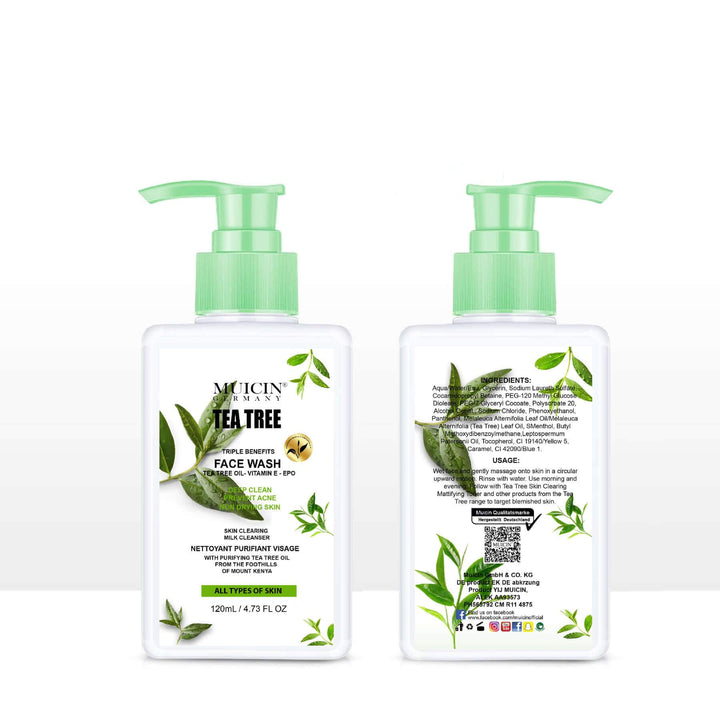 MUICIN - Tea Tree Face Wash - 120ml Best Price in Pakistan