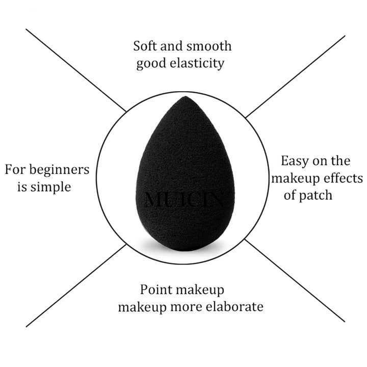 MUICIN - Makeup Blender Black Sponge Puff Best Price in Pakistan