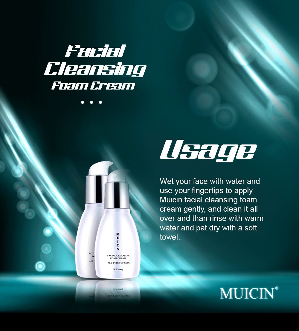 MUICIN - Tea Tree Facial Cleansing Foam Cream - 100ml Best Price in Pakistan