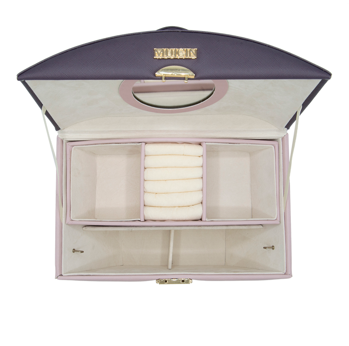MUICIN - Luxury Cosmetics & Jewelry Box Organizer Dual Color Best Price in Pakistan