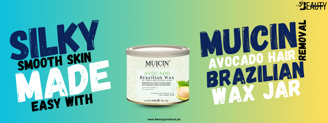 Silky Smooth Skin Made Easy with Muicin Avocado Hair Removal Brazilian Wax Jar