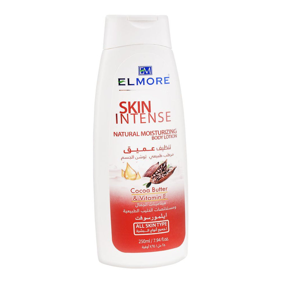 Elmore - Skin Intense Natural Moisturizing Body Lotion, Cocoa Butter &amp; Vitamin E - 250ml Best Price in Pakistan