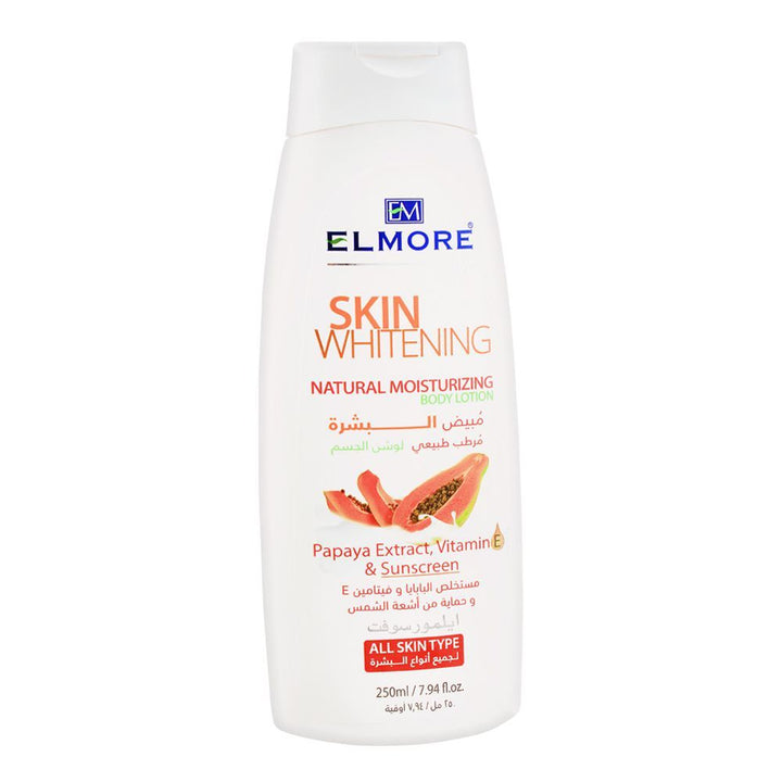 Elmore - Papaya Skin Whitening Body Lotion Vitamin E & Sunscreen - 250ml Best Price in Pakistan