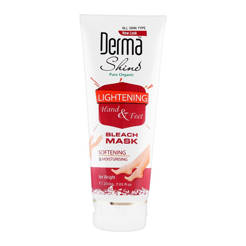 Derma Shine - Pure Organic Hand & Feet Lightening Bleach Mask - 200g Best Price in Pakistan