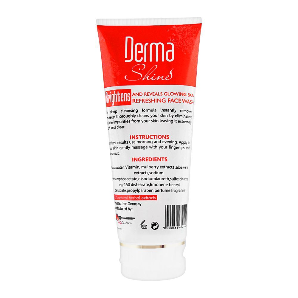 Derma Shine - Gently Exfoliating Pomegranate Whitening Face Wash - 200g Best Price in Pakistan