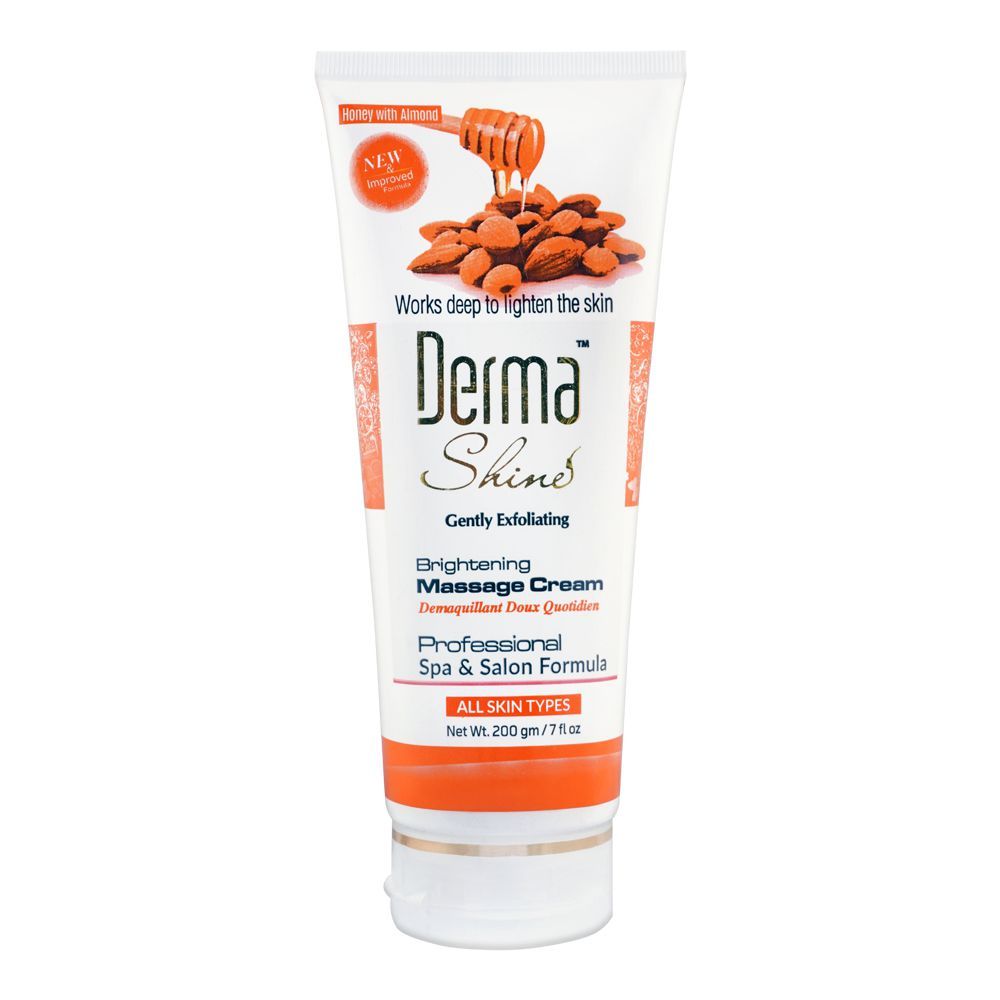 Derma Shine - Gently Exfoliating Honey With Almond Whitening Massage Cream - 200g Best Price in Pakistan