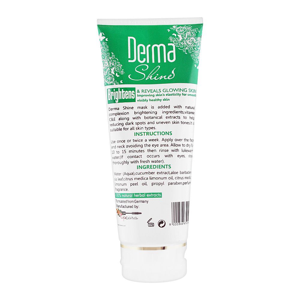 Derma Shine - Gently Exfoliating Cucumber Whitening Facial Mask - 200g Best Price in Pakistan