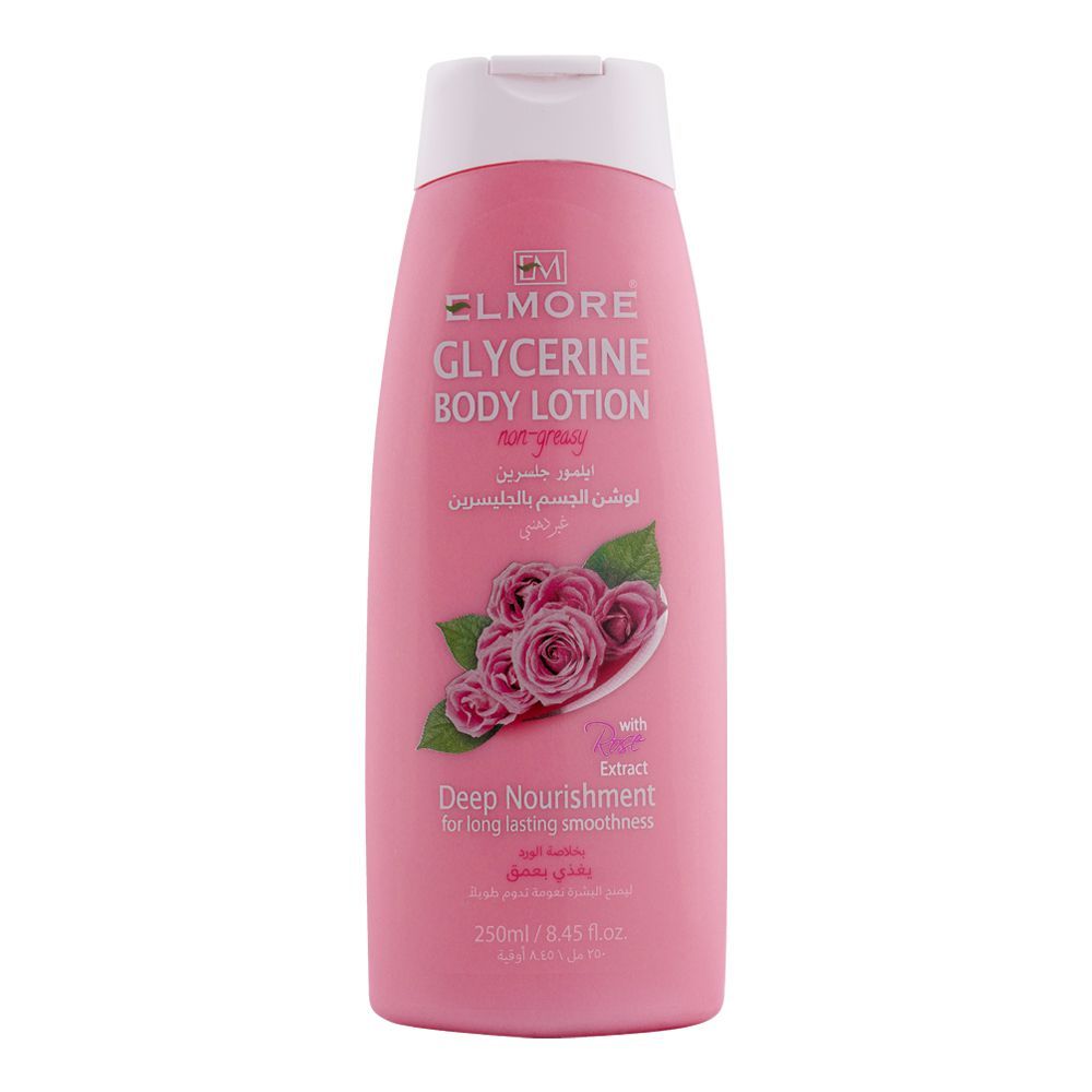 Elmore - Deep Nourishment Glycerine Rose Extract Body Lotion - 250g Best Price in Pakistan