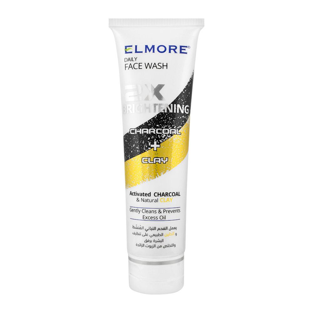 Elmore - Charcoal + Clay 2X Whitening Daily Face Wash Best Price in Pakistan