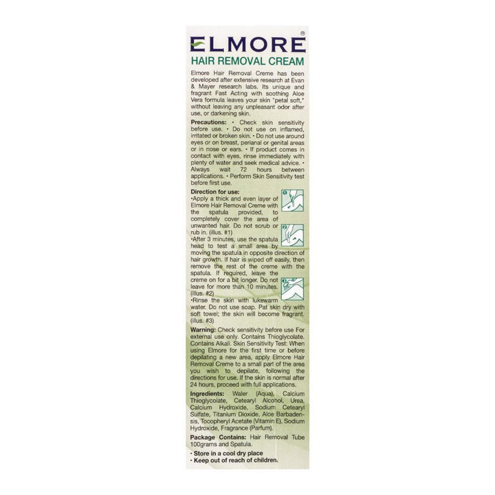 Elmore - Quick & Gentle Soft & Smooth Chamomile Fragrance Sensitve Skin Hair Removal Cream - 100g Best Price in Pakistan