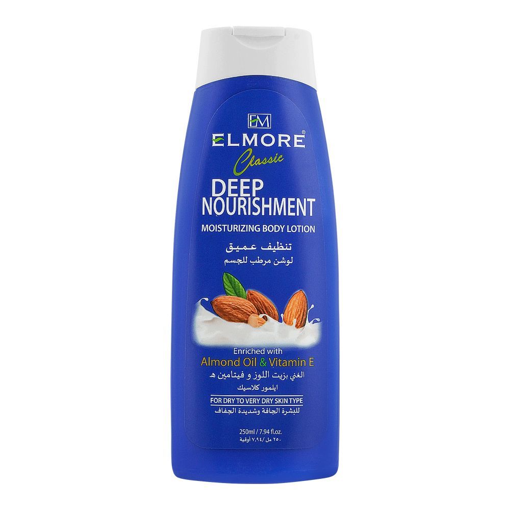 Elmore - Almond Classic Deep Nourishment Moisturizing Body Lotion - 250ml Best Price in Pakistan