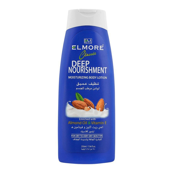 Elmore - Almond Classic Deep Nourishment Moisturizing Body Lotion - 250ml Best Price in Pakistan