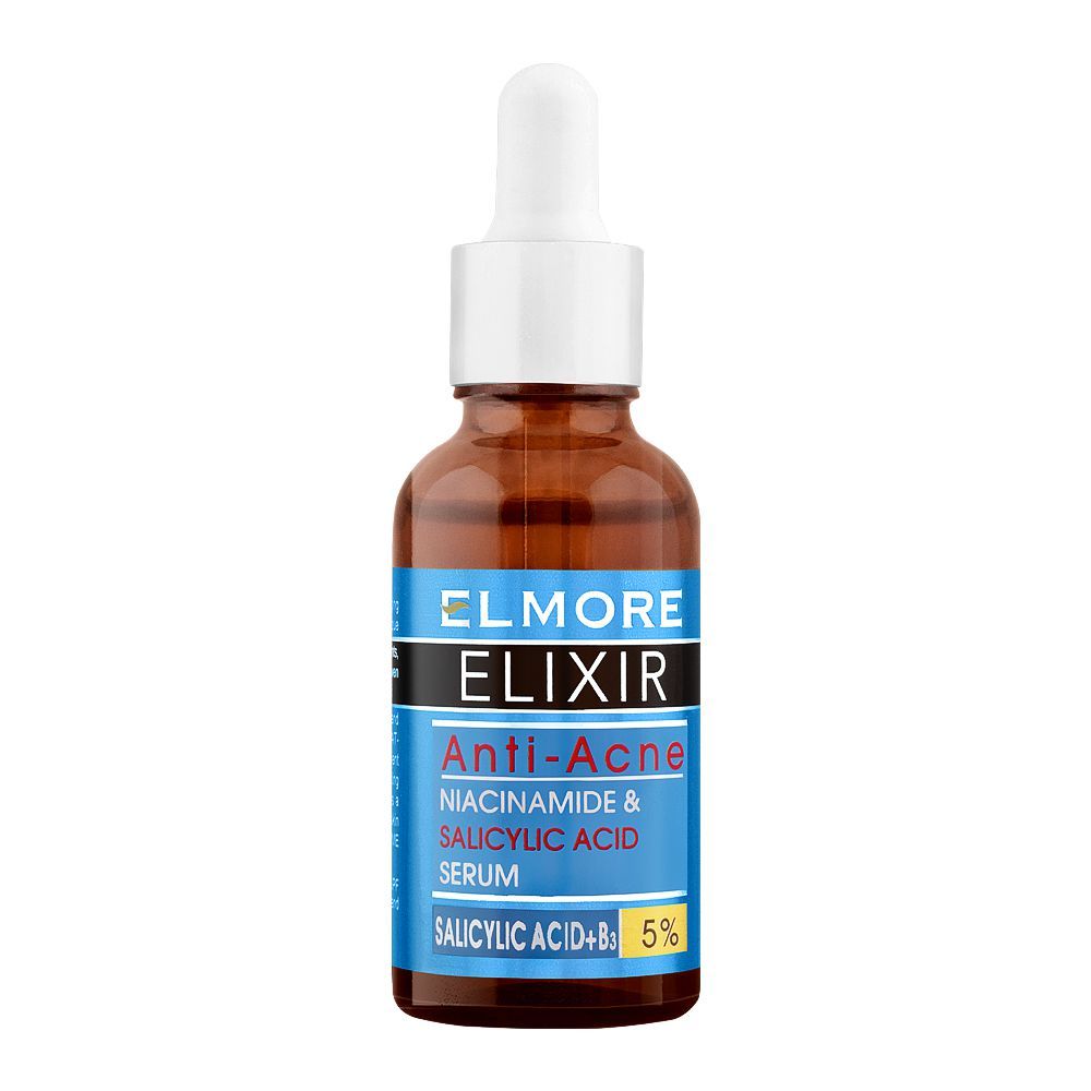 Elmore - Elixir Anti-Acne Niacinamide & Salicylic Acid+B3 5% Serum - 30ml Best Price in Pakistan