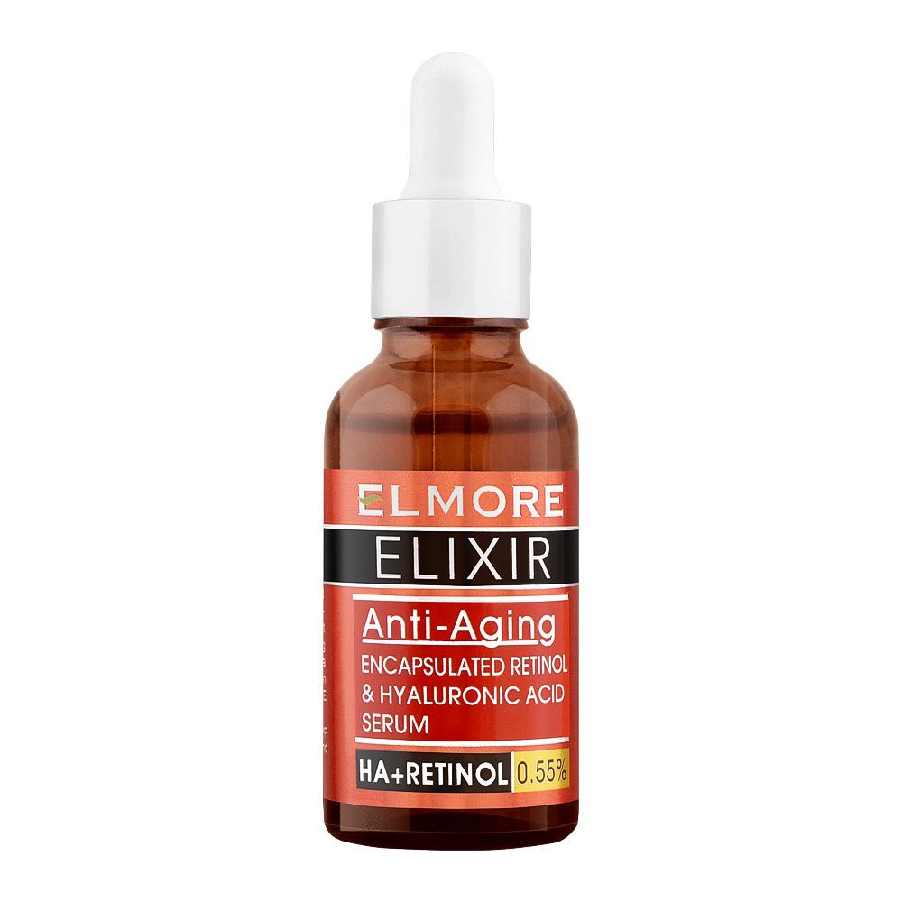 Elmore - Elixir Anti-Aging Encapsulated Retinol & Hyaluronic Acid 0.55% Serum - 30ml Best Price in Pakistan