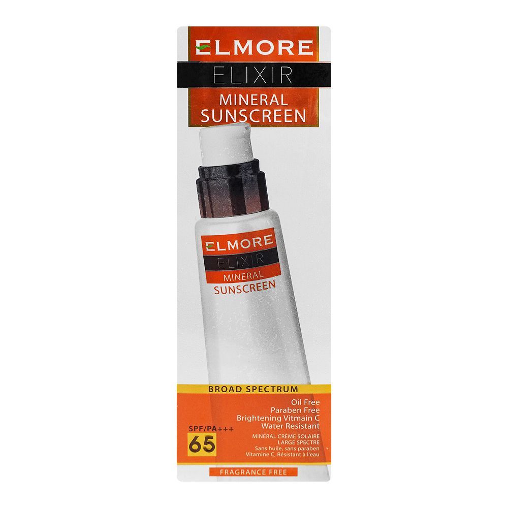 Elmore - Elixir Mineral Sunscreen With Vitamin-C SPF-65 - 100ml Best Price in Pakistan