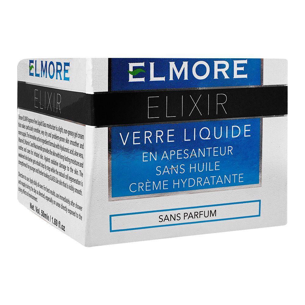 Elmore - Elixir Liquid Glass Weightless Oil-Free Moisturizer - 50ml Best Price in Pakistan