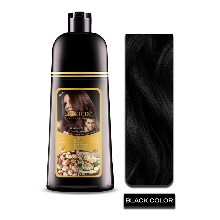 MUICIN - 5 in 1 Hair Color Shampoo With Ginger & Argan Oil Best Price in Pakistan