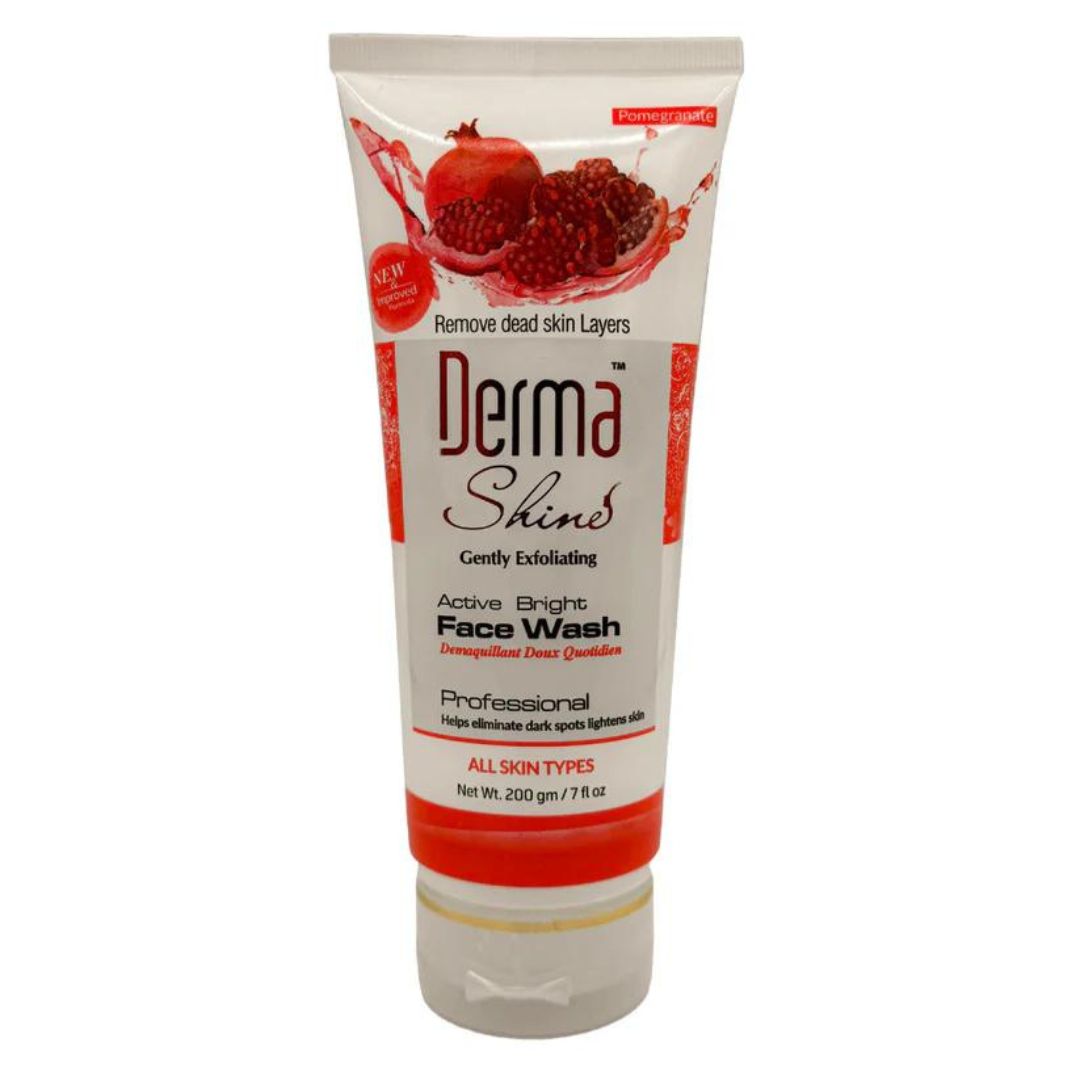 Derma Shine - Gently Exfoliating Pomegranate Whitening Face Wash - 200g Best Price in Pakistan