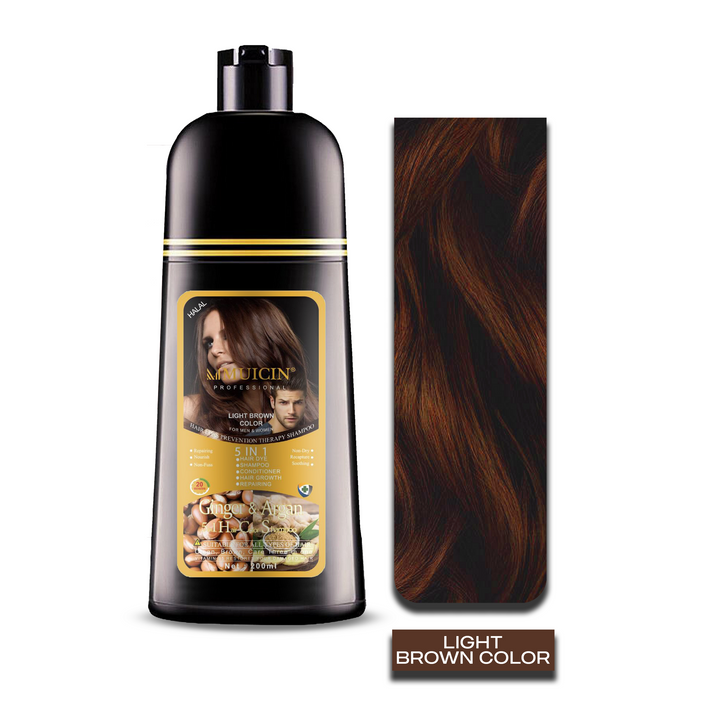 MUICIN - 5 in 1 Hair Color Shampoo With Ginger & Argan Oil Best Price in Pakistan