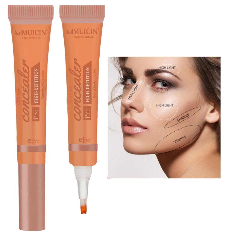 MUICIN - 3D Pro Concealer Orange Color Tube - 12g Best Price in Pakistan