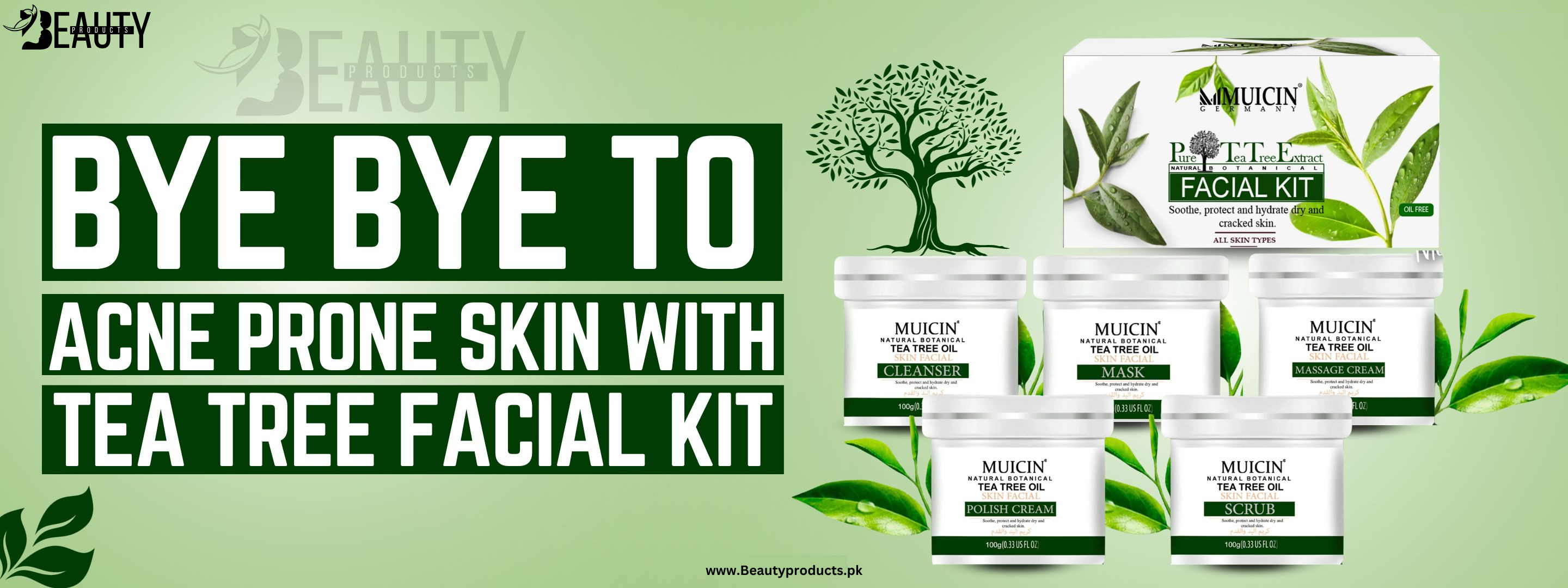 MUICIN - Tea tree facial kit - BeautyProducts.pk