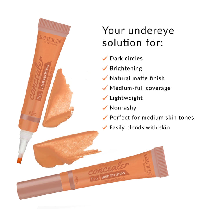 MUICIN - 3D Pro Concealer Orange Color Tube - 12g Best Price in Pakistan