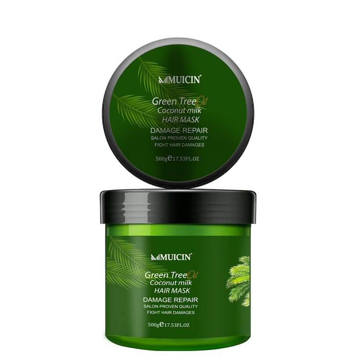 MUICIN - Green Tea & Coconut Milk Hair Keratin Protein Mask - 500g Best Price in Pakistan