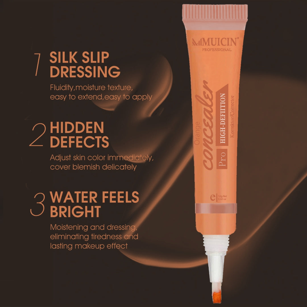 MUICIN - 3D Pro Concealer Orange Color Tube - 12g Best Price in Pakistan