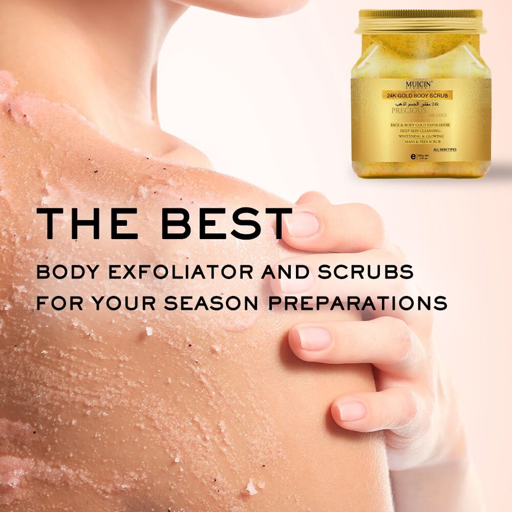 MUICIN - 24k Gold Exfoliating Face & Body Scrub - 500g  Best Price in Pakistan