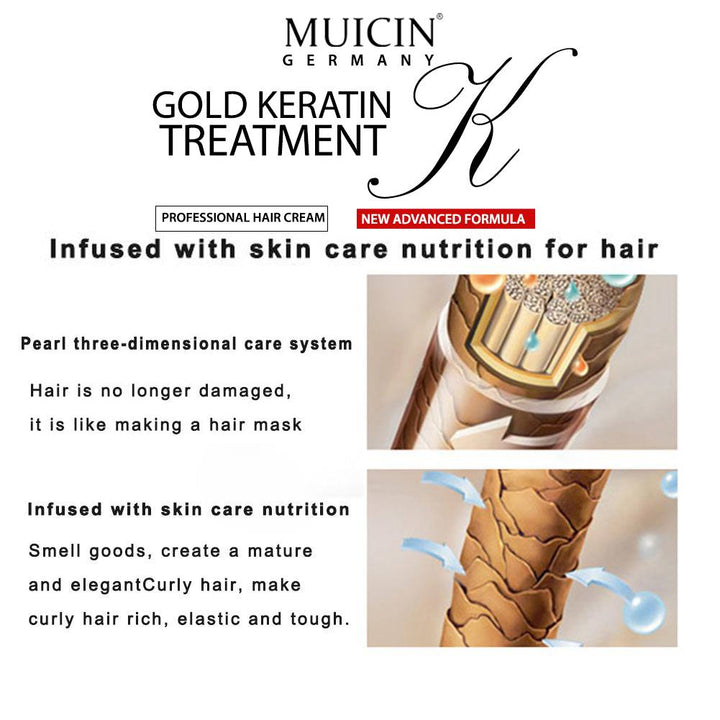 MUICIN - 24k Gold Comb Hair Straightening Cream Best Price in Pakistan