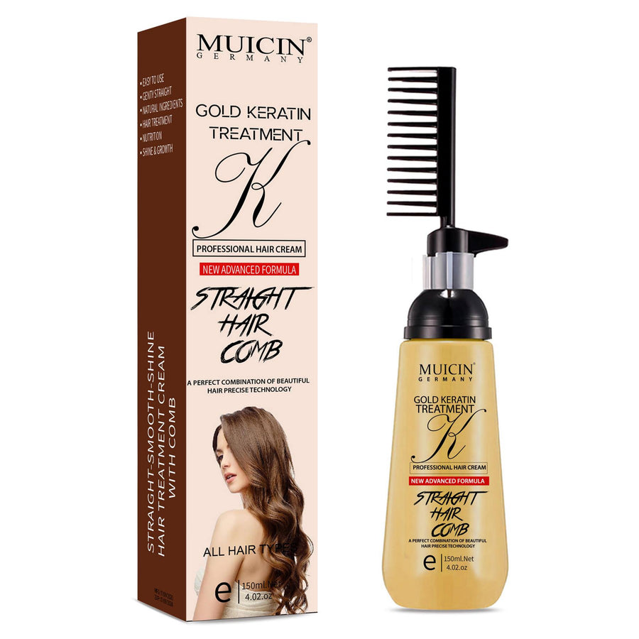 MUICIN - 24k Gold Comb Hair Straightening Cream Best Price in Pakistan