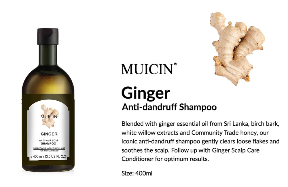 MUICIN - Ginger Anti Hair Loss Shampoo - 400ml Best Price in Pakistan