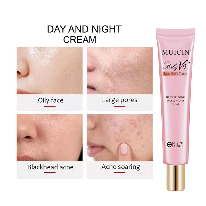 MUICIN - V9+ Lazy Girl Day & Night Skin Polish Cream Tube - 30g Best Price in Pakistan