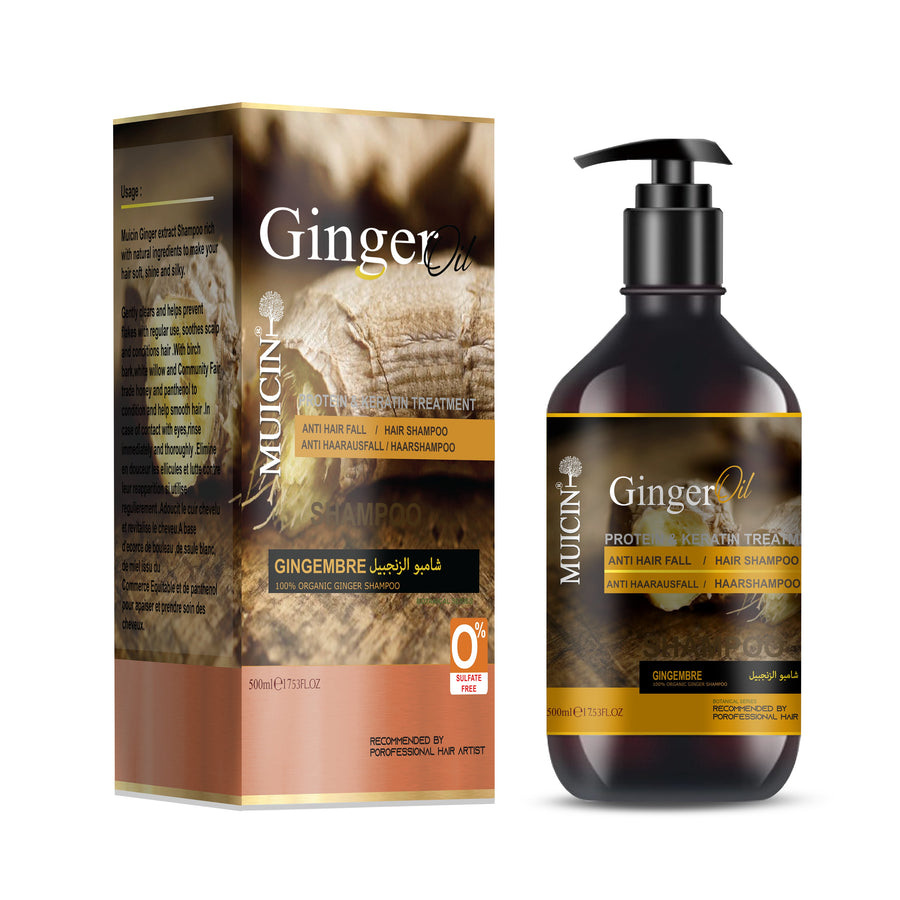 MUICIN - Ginger Oil Anti Hair Fall Shampoo - 500ml Best Price in Pakistan