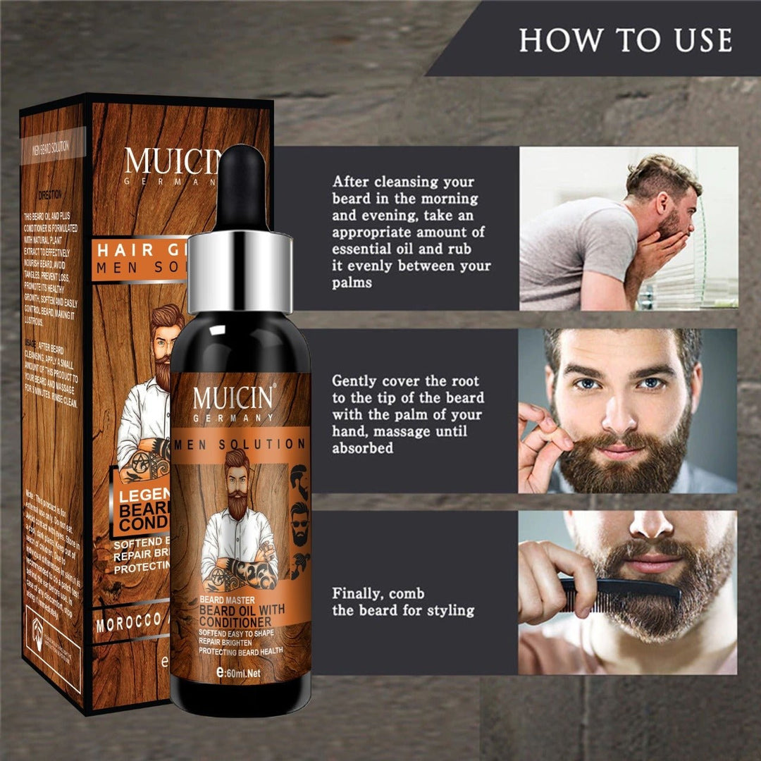 MUICIN - Hair Growth Beard Oil With Conditioner - 60ml Best Price in Pakistan