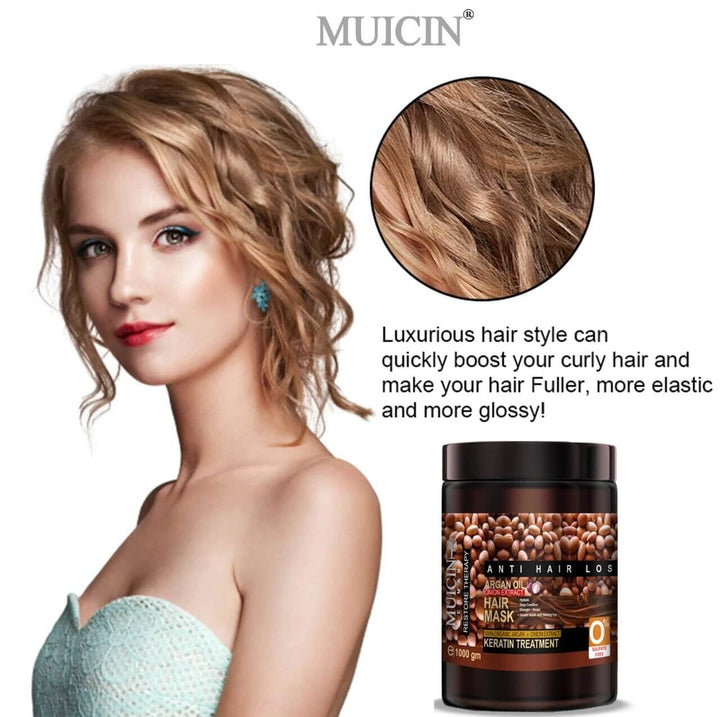 MUICIN - Argan Oil & Onion Extract Anti Hair Loss Keratin Treatment Hair Mask Best Price in Pakistan