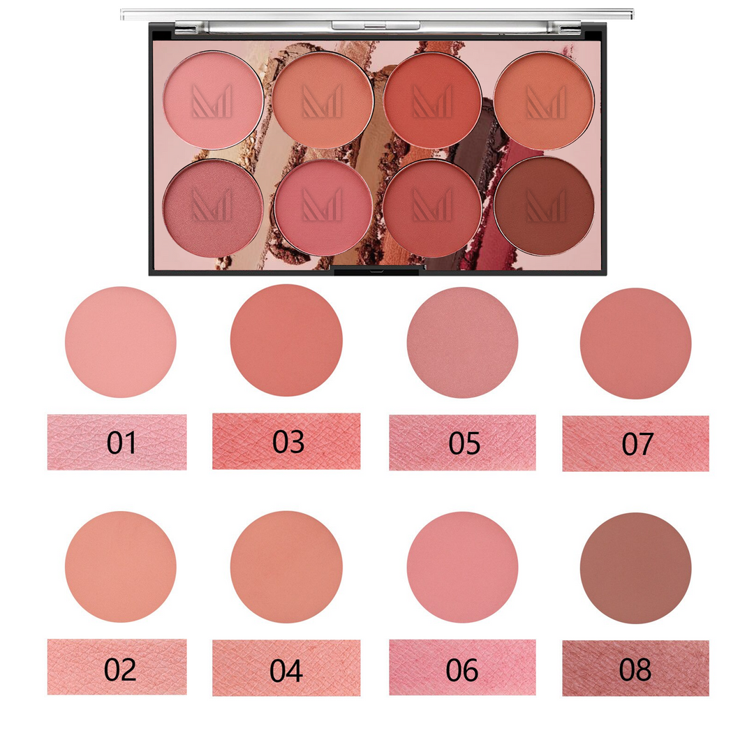 MUICIN - 8 Colors Professional Blusher Palette Best Price in Pakistan