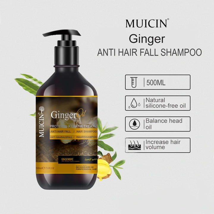 MUICIN - Ginger Oil Anti Hair Fall Shampoo - 500ml Best Price in Pakistan