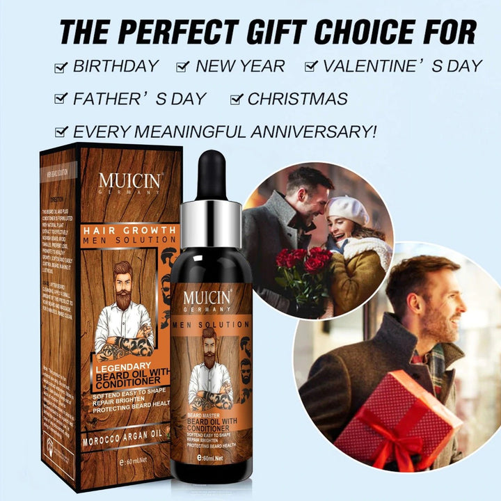 MUICIN - Hair Growth Beard Oil With Conditioner - 60ml Best Price in Pakistan