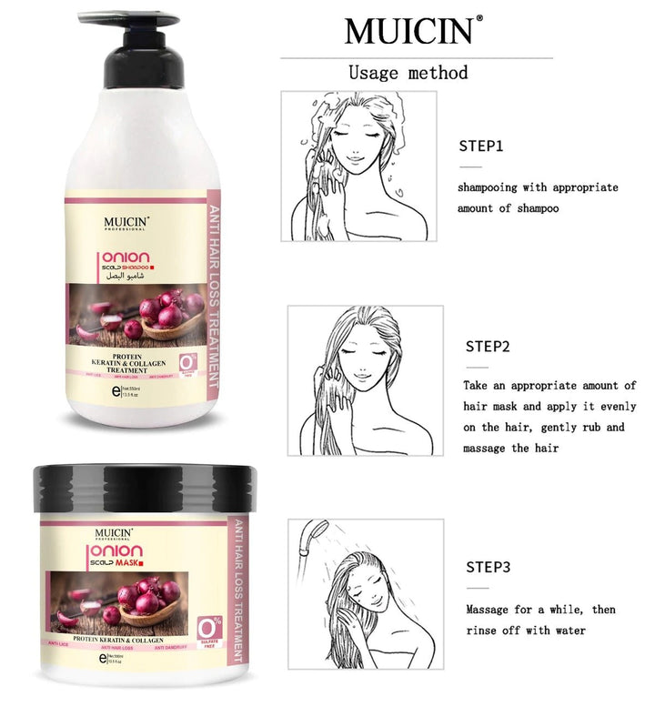 MUICIN - Onion Scalp Mask - 550ml Best Price in Pakistan