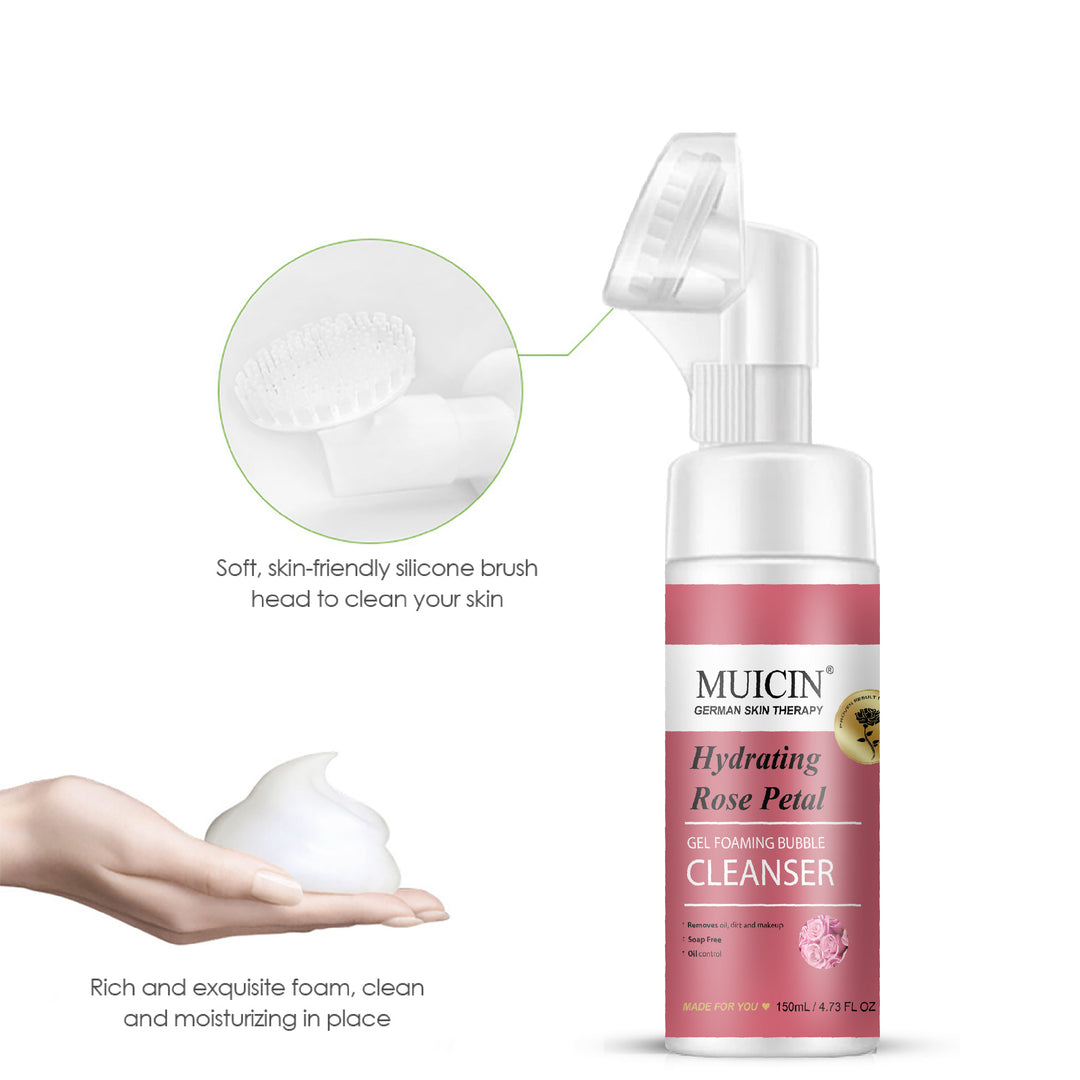 MUICIN - Rose Petal Gel Foaming Bubble Cleanser - 150ml Best Price in Pakistan