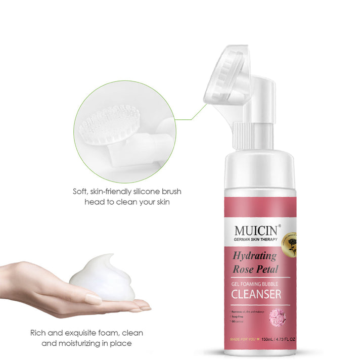 MUICIN - Rose Petal Gel Foaming Bubble Cleanser - 150ml Best Price in Pakistan