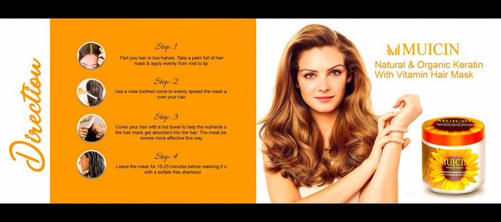 MUICIN - Sunflower and Argan Oil Hair Treatment Mask Best Price in Pakistan