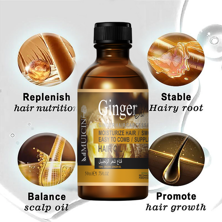 MUICIN - Organic Ginger Hair Growth Oil - 50ml Best Price in Pakistan