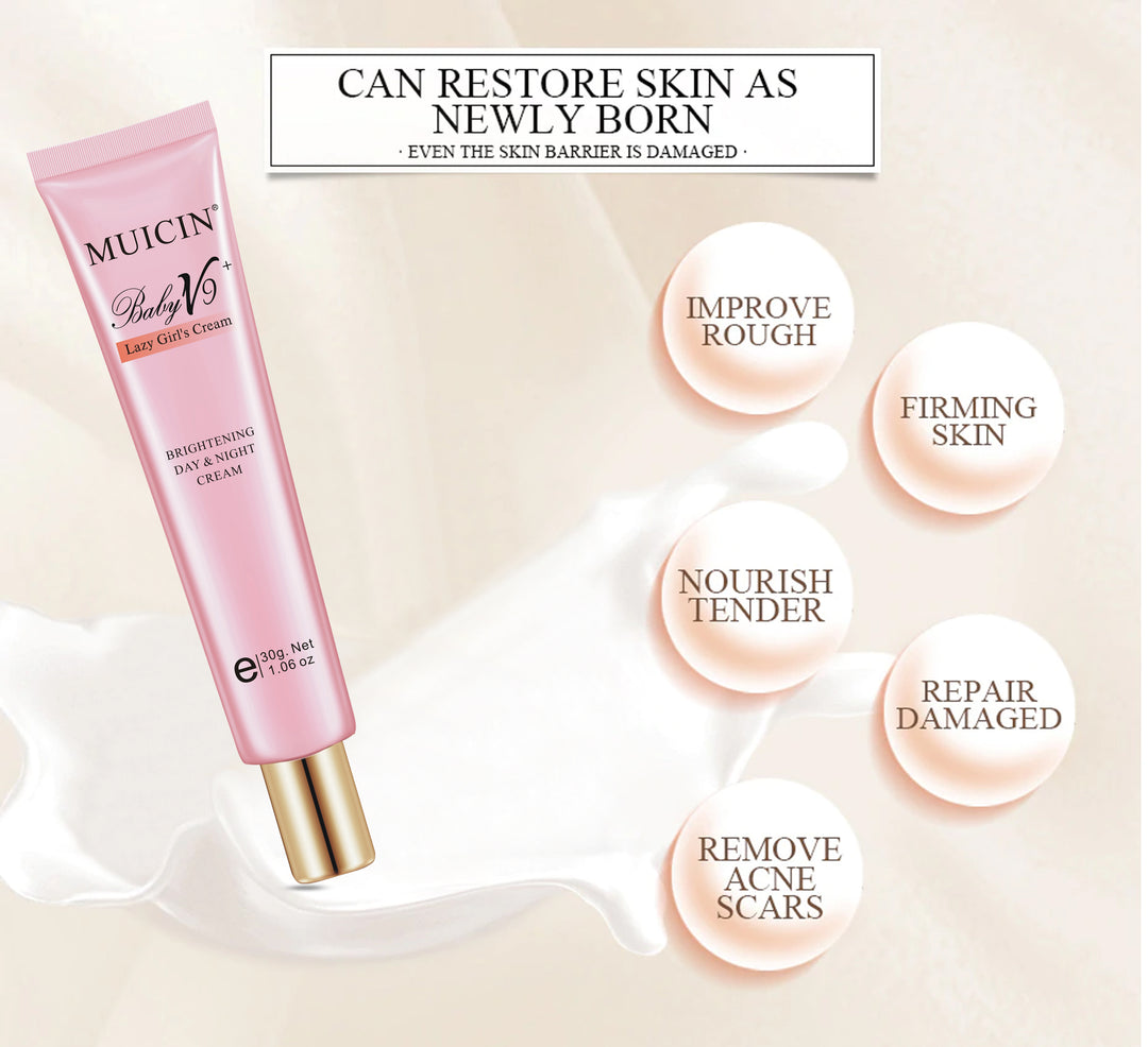 MUICIN - V9+ Lazy Girl Day & Night Skin Polish Cream Tube - 30g Best Price in Pakistan